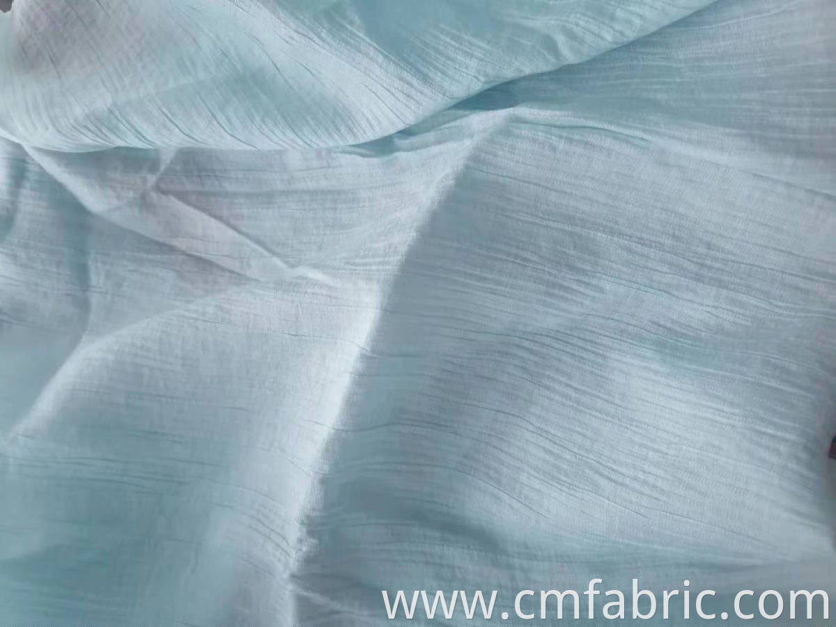 Woven tencel nylon stripe crepe fabric